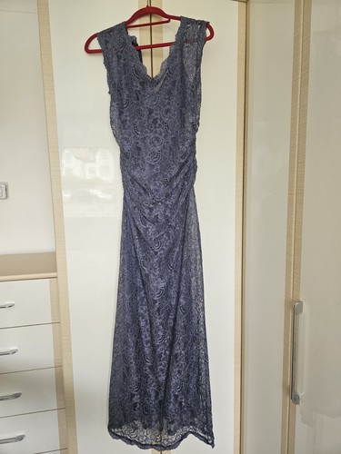 Evening dress blue lace - dress,,