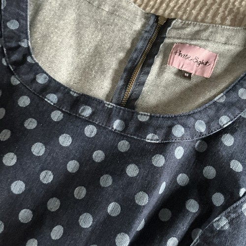 Phase eight blue white - phase, polka